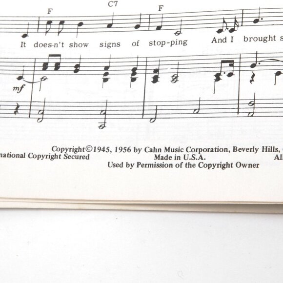 Vintage Christmas Sheet Music Book Retro Top 10 Songs Jingle Bells Let It Snow - Picture 7 of 9